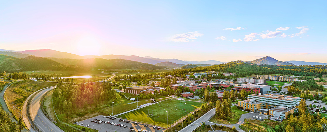 Aerial view of UBC Okanagan Campus