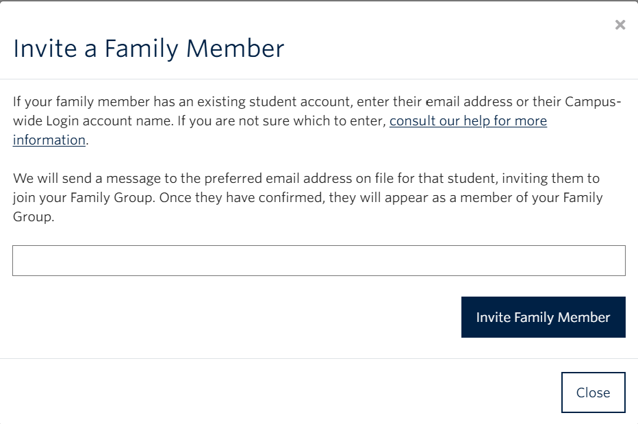Screenshot of how to add family member step 3a1