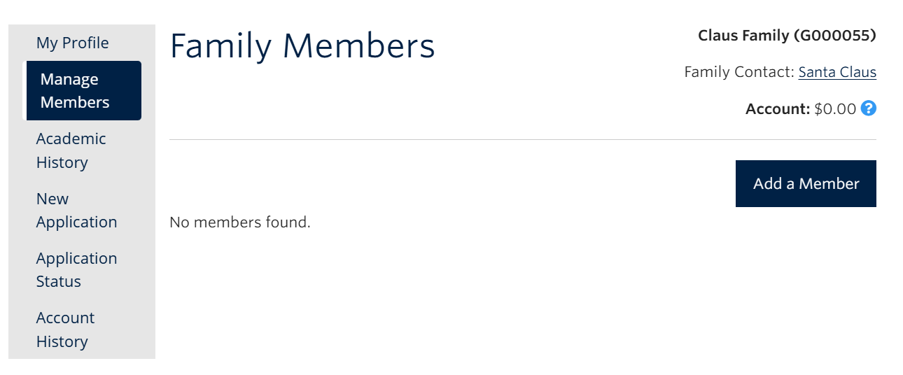 Screenshot of how to create family account step 5