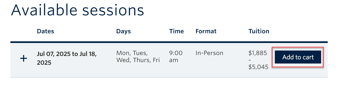 Screenshot of how to Checkout step 1