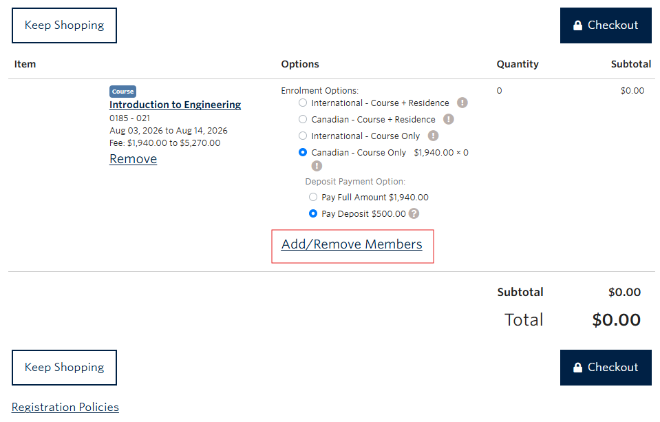 Screenshot of how to Checkout step 6
